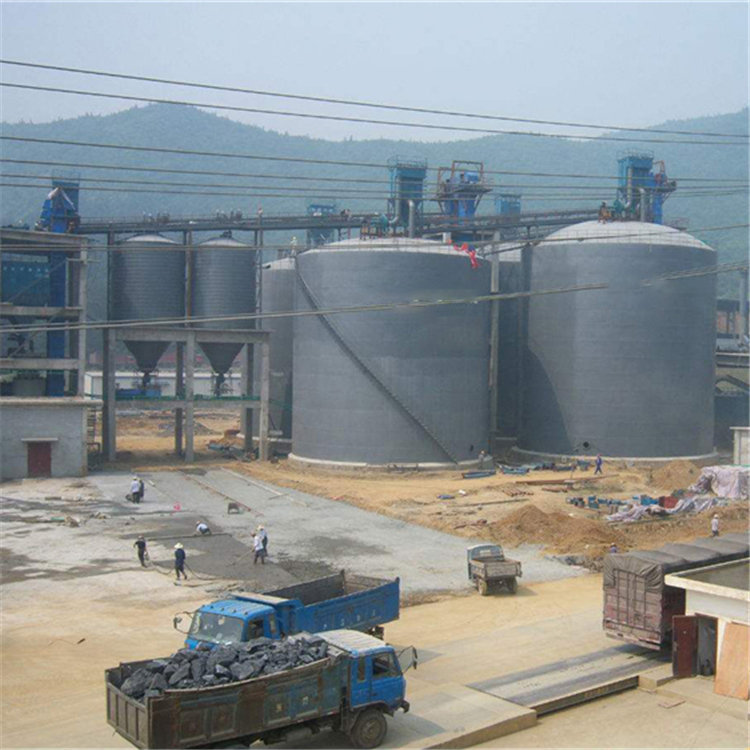 巴彦淖尔水泥钢板仓2座3000吨青岛项目进入施工